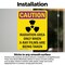 Signmission Radiation & Laser Sign, 7 in H x 5 in W, Vinyl Decal, Rectangle OS-2PACK-CR-D-57-V-10253 - alternate 6